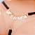 Calcinha Fio Dental com Frase Preta - Imagem 1