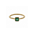 ANEL MINIMAL ESMERALDA EM OURO 18K - Imagem 1