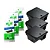 3 Porta Isca Control Box + 3 Par De Peg Rat Light - Imagem 1