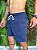 Short de sarja na cor azul marinho - Imagem 2
