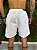 Short de linho na cor branco - Imagem 3