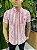 Camisa de linho listrada manga curta - Imagem 2