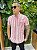 Camisa de linho listrada manga curta - Imagem 1