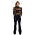 Calça Jeans Feminina Flare Country Tamanho 34 ao 48 Bolso Bordado - Imagem 1