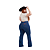 Calça Feminina Country Barra Flare Design Moderno Plus Size - Imagem 8