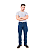 Calça Jeans Tamanho 34 Até 56 Masculina Coll Jeans Tradicional - Imagem 7