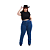 Calça Feminina Jeans Carpinteira Plus Size Tamanho 50 ao 56 Estilo Country - Imagem 10