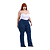 Calça Feminina Jeans Carpinteira Plus Size Tamanho 50 ao 56 Estilo Country - Imagem 7