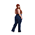 Calça Feminina Jeans Carpinteira Plus Size Tamanho 50 ao 56 Estilo Country - Imagem 3