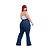 Calça Feminina Jeans Carpinteira Plus Size Tamanho 50 ao 56 Estilo Country - Imagem 8