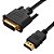 Cabo DVI-D Macho para HDMI Macho 1.8cm - Imagem 1