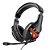 Headset Gamer Warrior Harve P2 Stereo Preto e Vermelho PH101 - Imagem 1