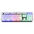 Teclado Gamer Multilaser Base Metálica LED Rainbow GK300 - TC259 - Imagem 1