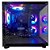 PC Gamer Crystal Fury AMD Ryzen 5 8500G, NVMe 512GB, Memória 16G DDR5, Placa de Vídeo AMD Radeon™ 740M, Com Wi-Fi - Imagem 2
