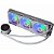 Water Cooler K-mex 360 mm WACT White RGB - Imagem 4