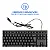 Teclado com Fio USB Multi TC600 ABNT2 Membrana 107 Teclas Preto - Plug and Play - Imagem 2