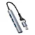 HUB USB 3.0 e Tipo C 4 Portas C3Tech HU-C500GY - Imagem 2