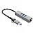 HUB USB 3.0 e Tipo C 3 Portas USB + 1 Rede C3Tech - Imagem 1