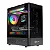 Gabinete Gamer Kalkan Avalon Pro Curve Preto Micro ATX Painel Frontal Curvo Sem Fans USB 3.0 Janela Lateral em Vidro Temperado KLK00076 - Imagem 1