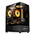 Gabinete Gamer Kalkan Hakon Preto Micro-ATX Sem Fans Vidro Temperado Duplo USB 3.0 Vista Panorâmica KLK00080 - Imagem 1