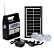KIT ACAMPAMENTO SOLAR MULTIMIDIA LANTERNA, RÁDIO + LÂMPADAS + CONTROLE + ENTRADA USB + CABOS - Imagem 3