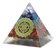 Piramide Orgonite Chakras 7 Pedras Lazuli Ametista Da Índia - Imagem 1