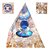 Orgonite Pirâmide Selenita Esfera Azul Quartzo Siberiano - Imagem 1