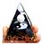 Orgonite Pirâmide Obsidiana Negra Yin Yang Esfera Quartzo - Imagem 1