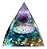 Orgonite Pirâmide Azul Ametista Simbolo Om Temos Colar - Imagem 3