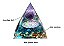 Orgonite Pirâmide Azul Ametista Simbolo Om Temos Colar - Imagem 7