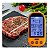 Termômetro Lcd Digital Carne Churrasco Laranja Cozinha + Boi - Imagem 5