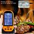 Termômetro Lcd Digital Carne Churrasco Laranja Cozinha + Boi - Imagem 8