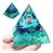 Piramide Orgonite Blue Turquesa Ametista Cristal Chakras - Imagem 1