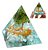 Orgonite Pirâmide Arvore Vida Amazonita Cristal Peridoto - Imagem 1