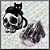 Pulseira Gato Preto Prata 925 Cristal Terahertz Skull Cat - Imagem 6