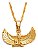 Colar Pingente Dourado Egípcio Deusa Da Justiça Maat Egito - Imagem 6