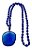 Colar Medalhão Quartzo Azul Obsidiana Buda Blue 3d Chakras - Imagem 10
