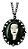 Colar Pingente Medalhão Halloween Morticia Addams + Bag Lobo - Imagem 6