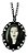 Colar Pingente Medalhão Halloween Morticia Addams + Bag Lobo - Imagem 7