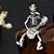 Colar Pingente Caveira Rock Skull Skeleton Cowboy +bag Lobo - Imagem 5