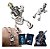 Colar Pingente Caveira Rock Skull Skeleton Cowboy +bag Lobo - Imagem 1