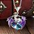Colar Cristal Pedra Do Dragão Fly Dragon Purple + Bag Lobo - Imagem 4