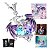 Colar Cristal Pedra Do Dragão Fly Dragon Purple + Bag Lobo - Imagem 1