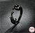 Anel Prata 925 Ajustável Gato Black Gun Cat + Bag Cat - Imagem 8