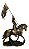Joana D´arc No Cavalo Com Estandarte Estatueta Veronese - Imagem 10