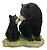Urso Negro Do Alasca Com Filhote Enfeite Veronese - Imagem 4