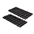 01. Piso de Plástico Modular 50x25x25 - Preto - Imagem 1