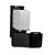 Dispenser Papel higienico cai-cai Preto STREET- Nobre - Imagem 5
