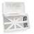 Dispenser P/ Papel Toalha Frente Inox Escovado Branco  Nobre - Imagem 3
