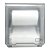 Dispenser Bobina papel toalha para as maos branco c/ frente translucida  - Nobre - Imagem 2